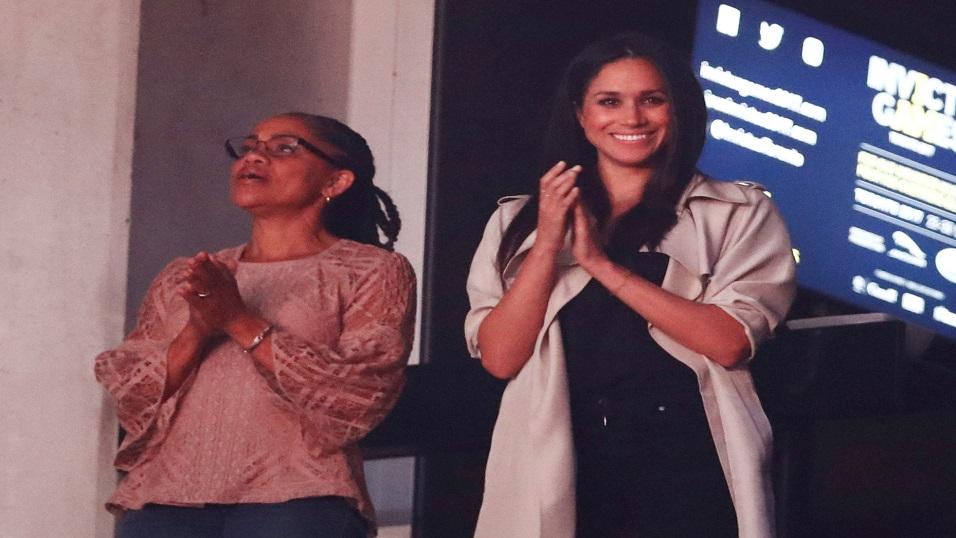 Meghan Markle (right) in 2015